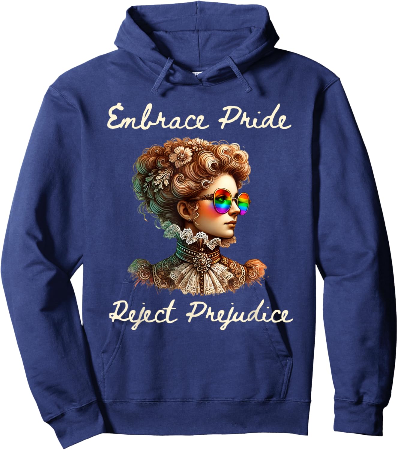 Embrace Pride and Reject Prejudice Hoodie - Hoodie | Navy