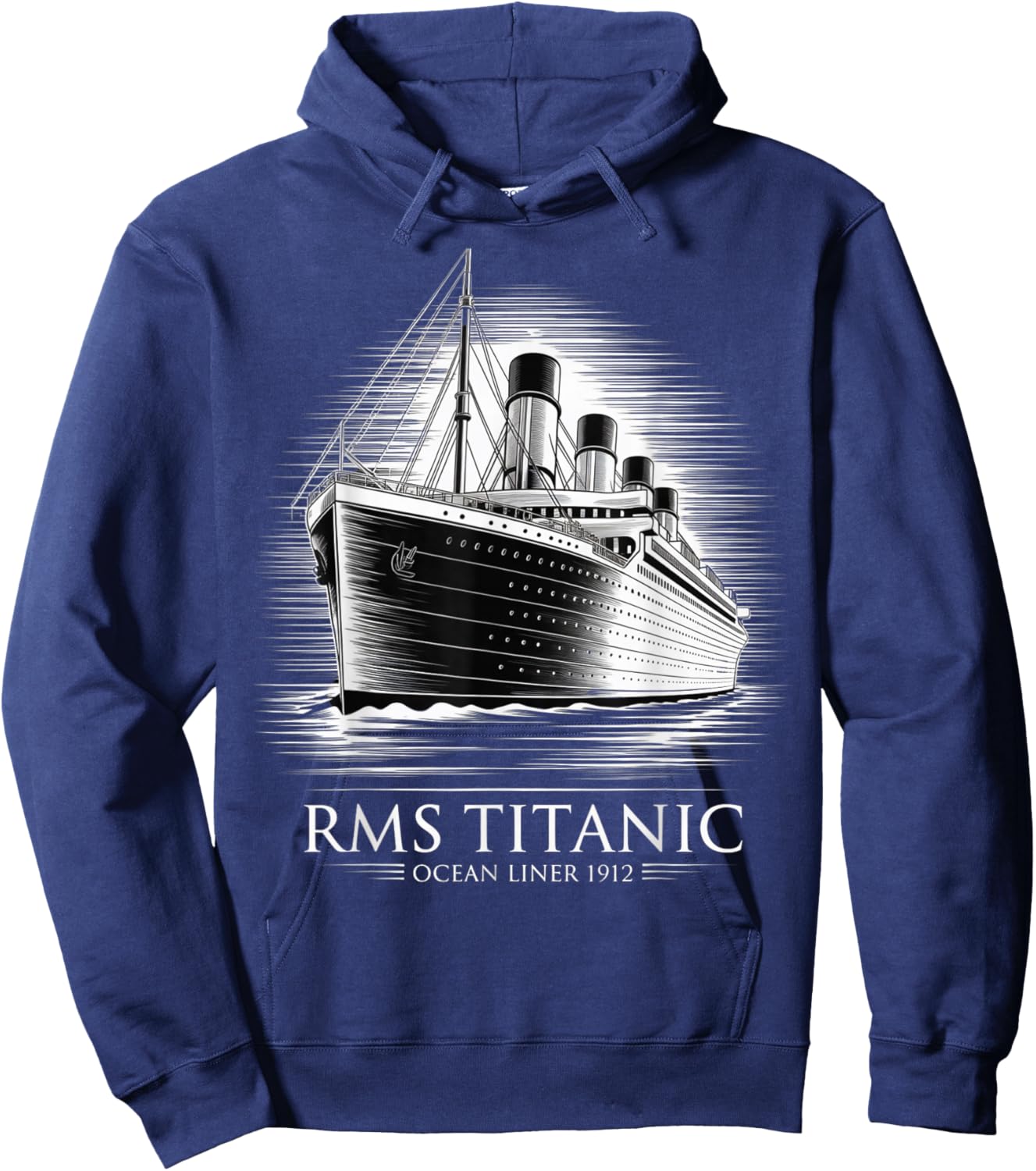 RMS Titanic 1912 Maritime Legacy Artwork Hoodie - Hoodie | Navy