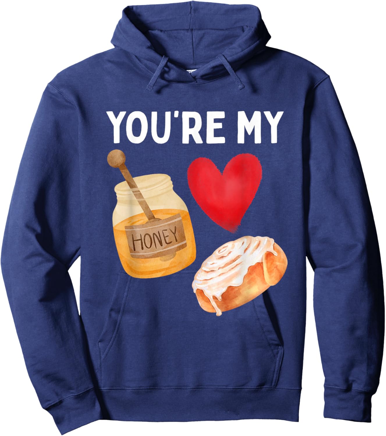 Honey BUN Valentine's Day Hoodie - Hoodie | Navy