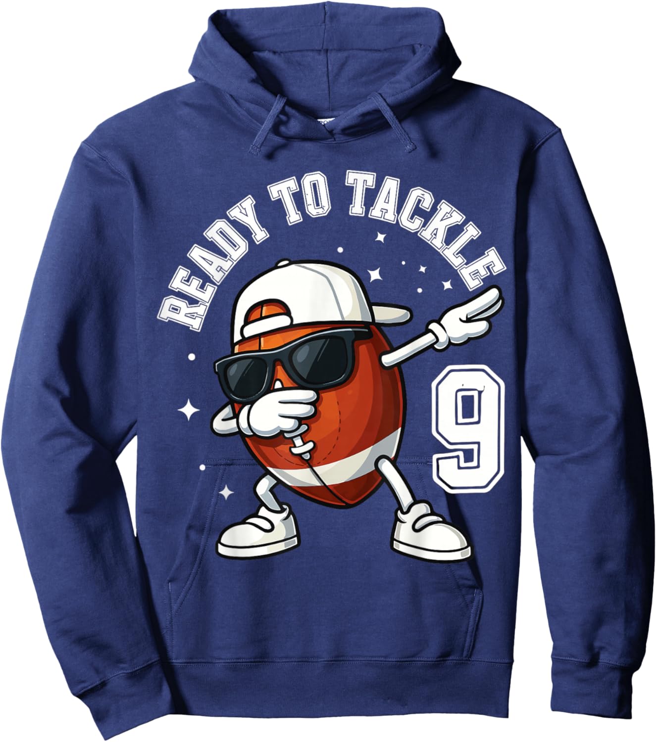 Ready to Tackle 9 Football Party Hoodie - Hoodie | Navy