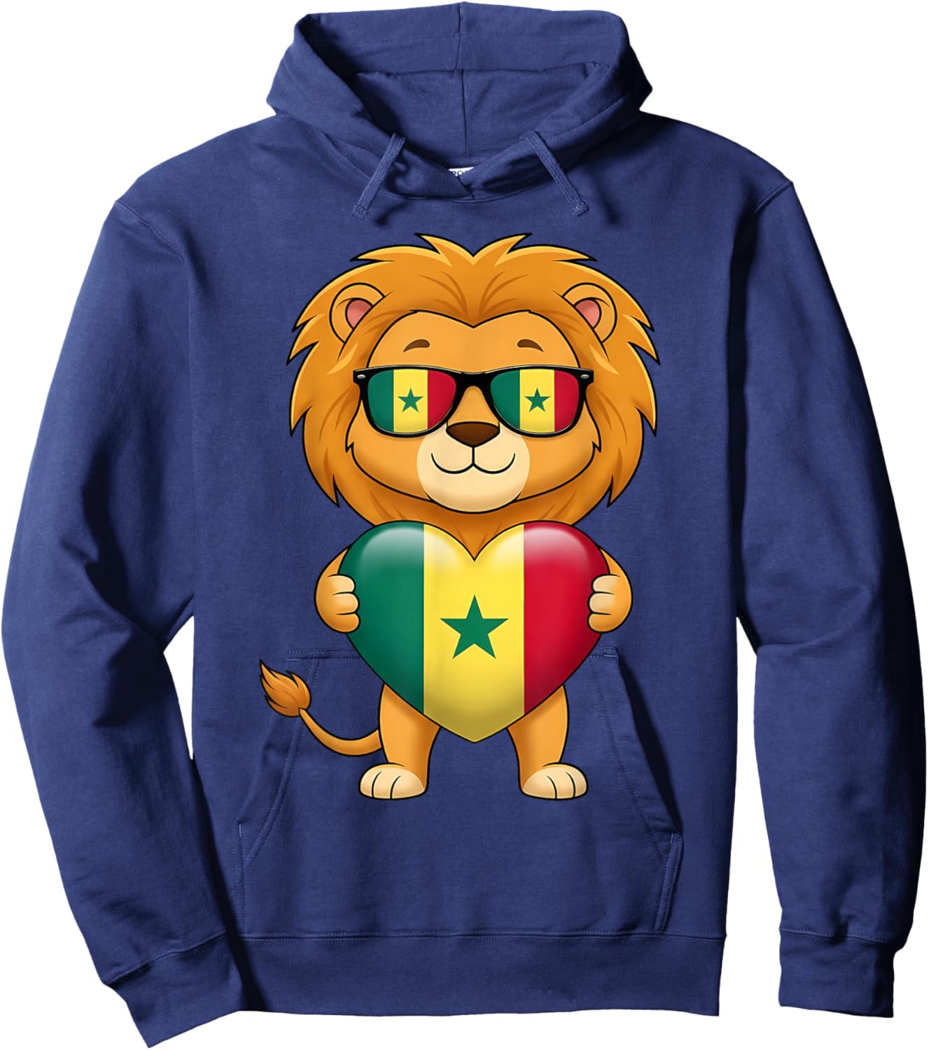 Senegal Flag Senegalese Pride Hoodie - Hoodie | Navy