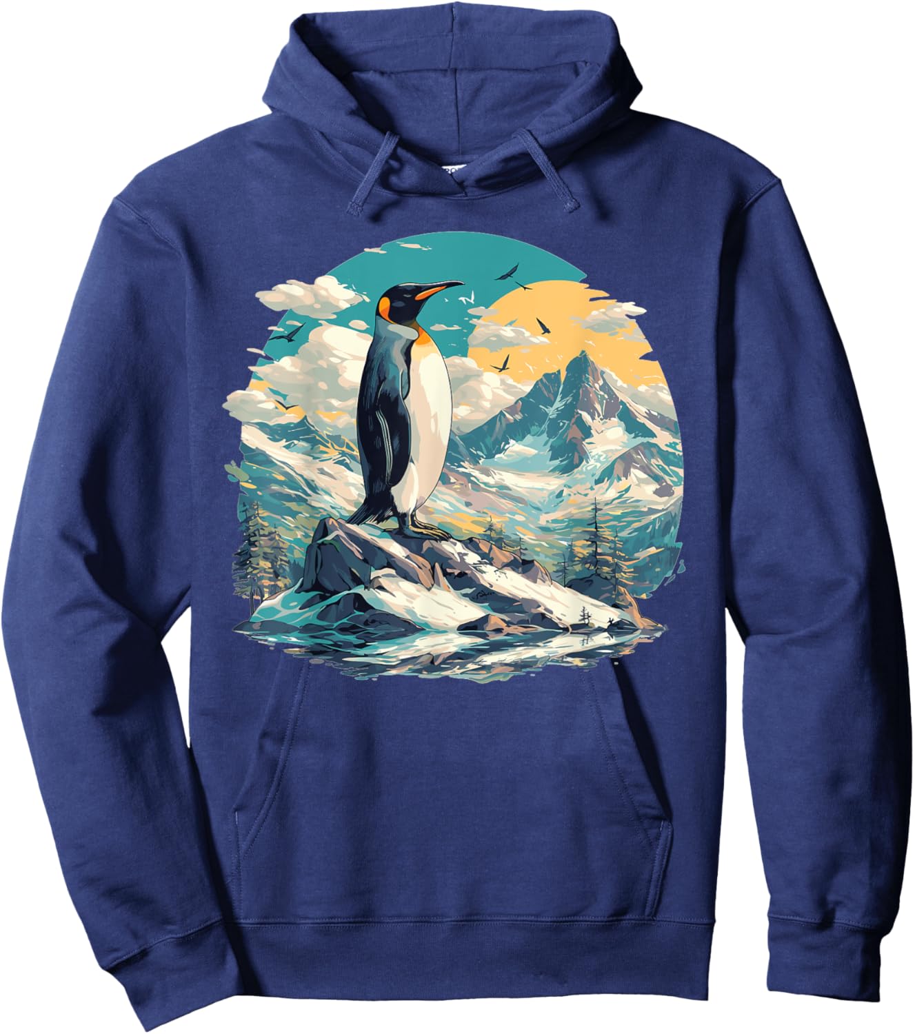 T-Shirt Hoodie - Hoodie | Navy