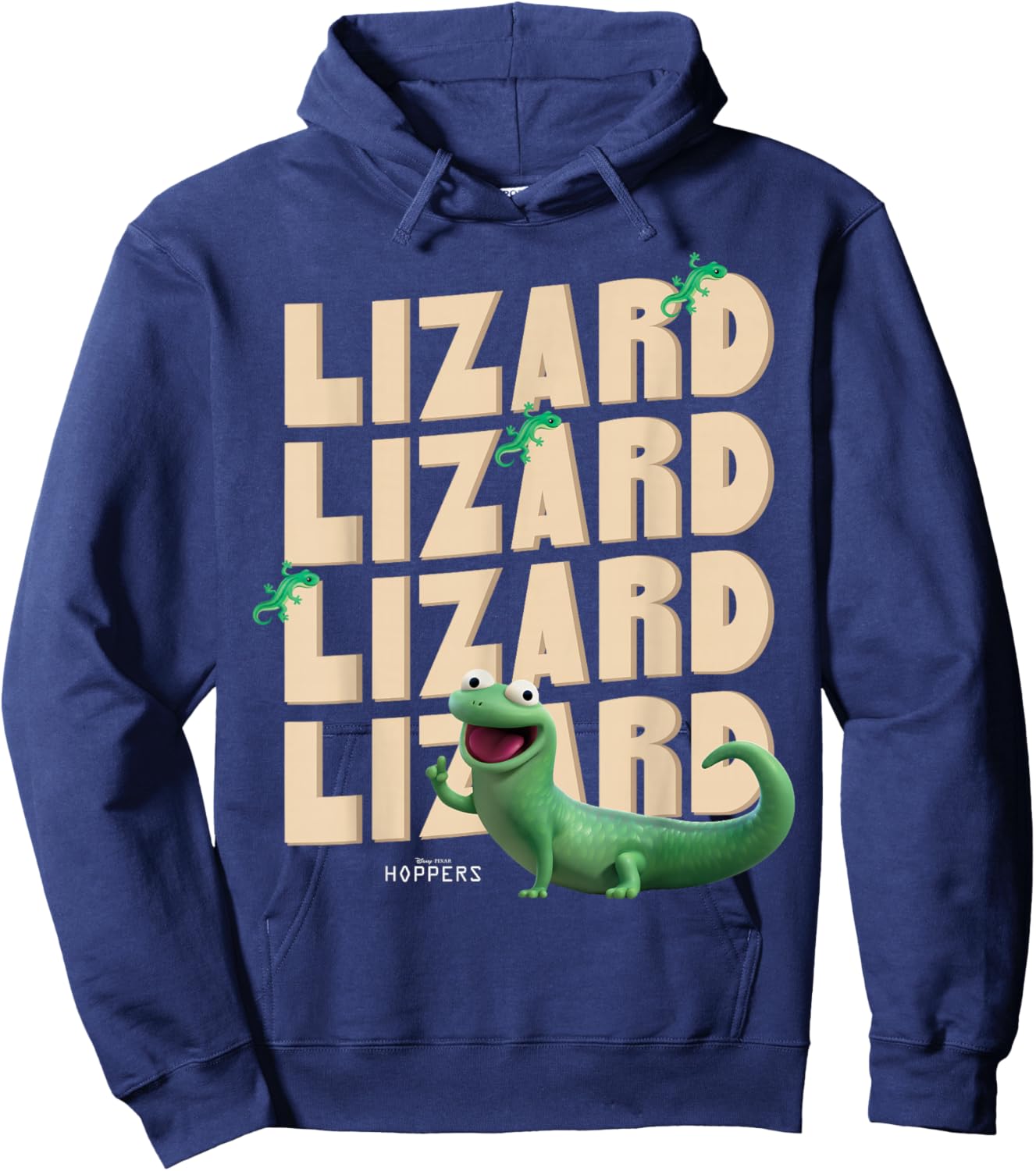 Hoppers Tom Lizard Repeat Hoodie - Hoodie | Navy