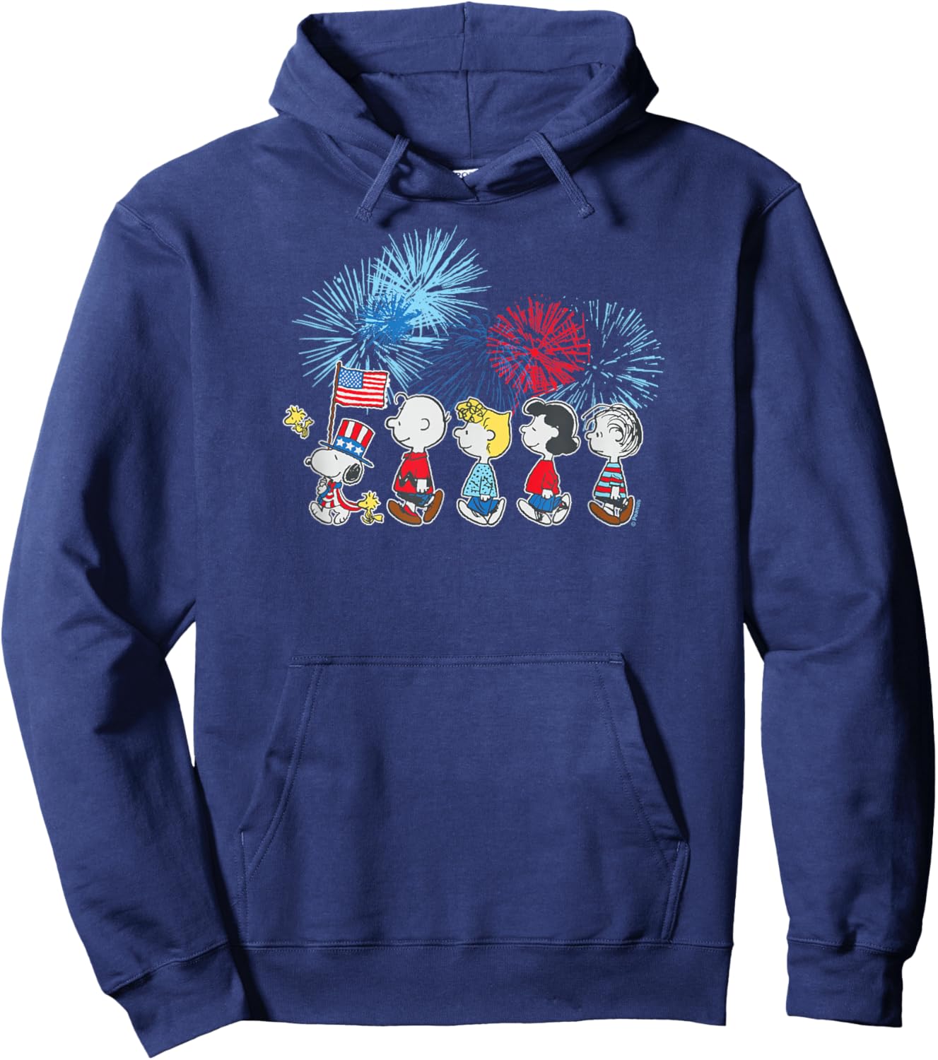 Patriotic Parade and Fireworks Hoodie - Hoodie | Navy