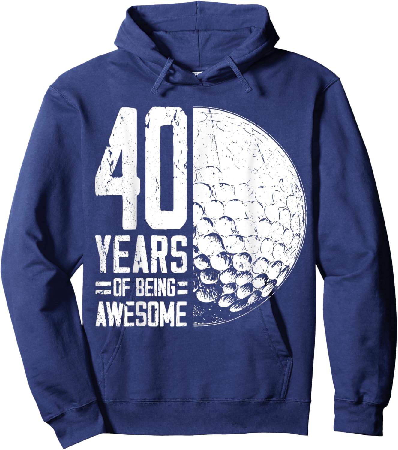 40th Birthday Men Golf Player Golf 40 Years Old Hoodie - Hoodie | Navy