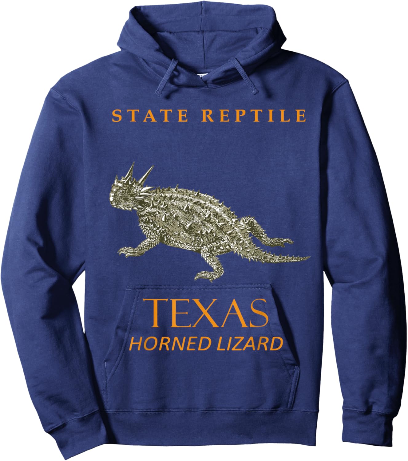 Texas Territory Horned Lizard Hoodie - Hoodie | Navy