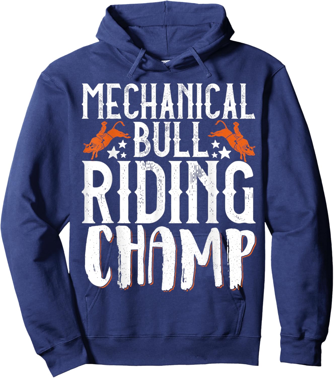 Mechanical Bull Riding Champ Hoodie - Hoodie | Navy