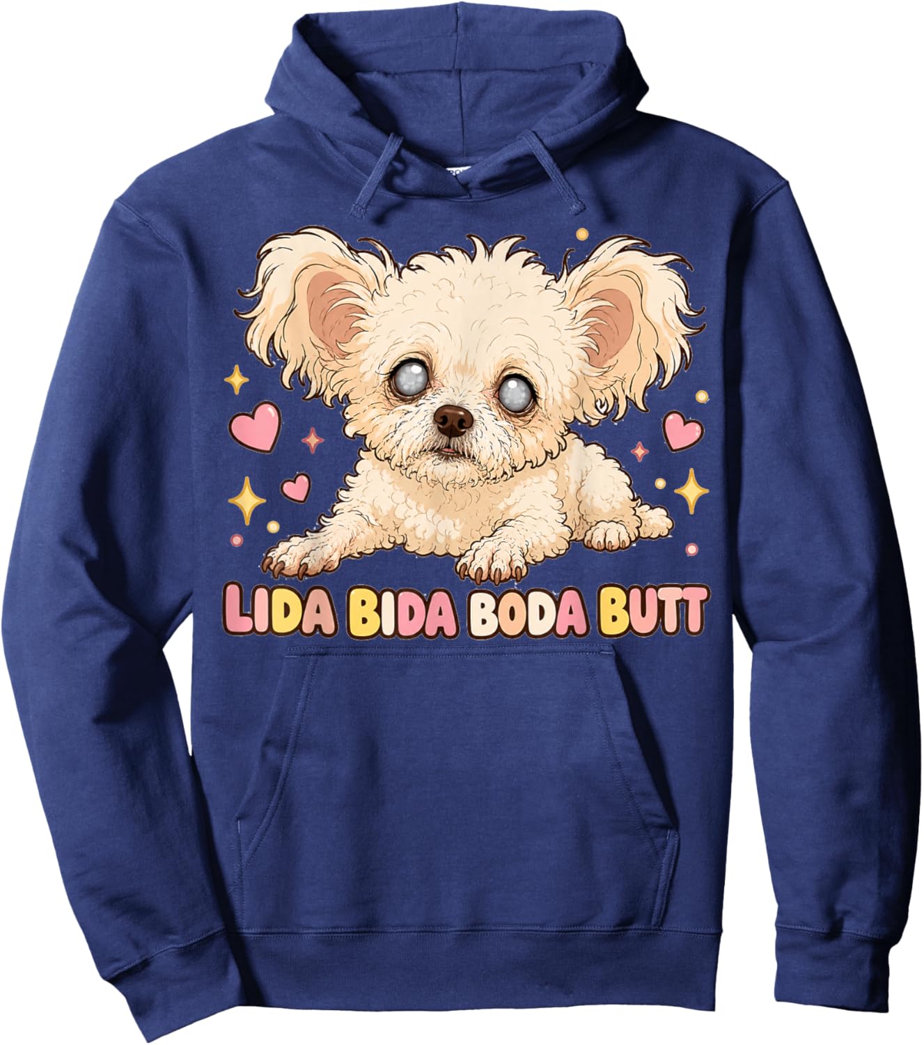 LIDA Bida Boda Butt Old Dog Debra Chihuahua Hoodie - Hoodie | Navy