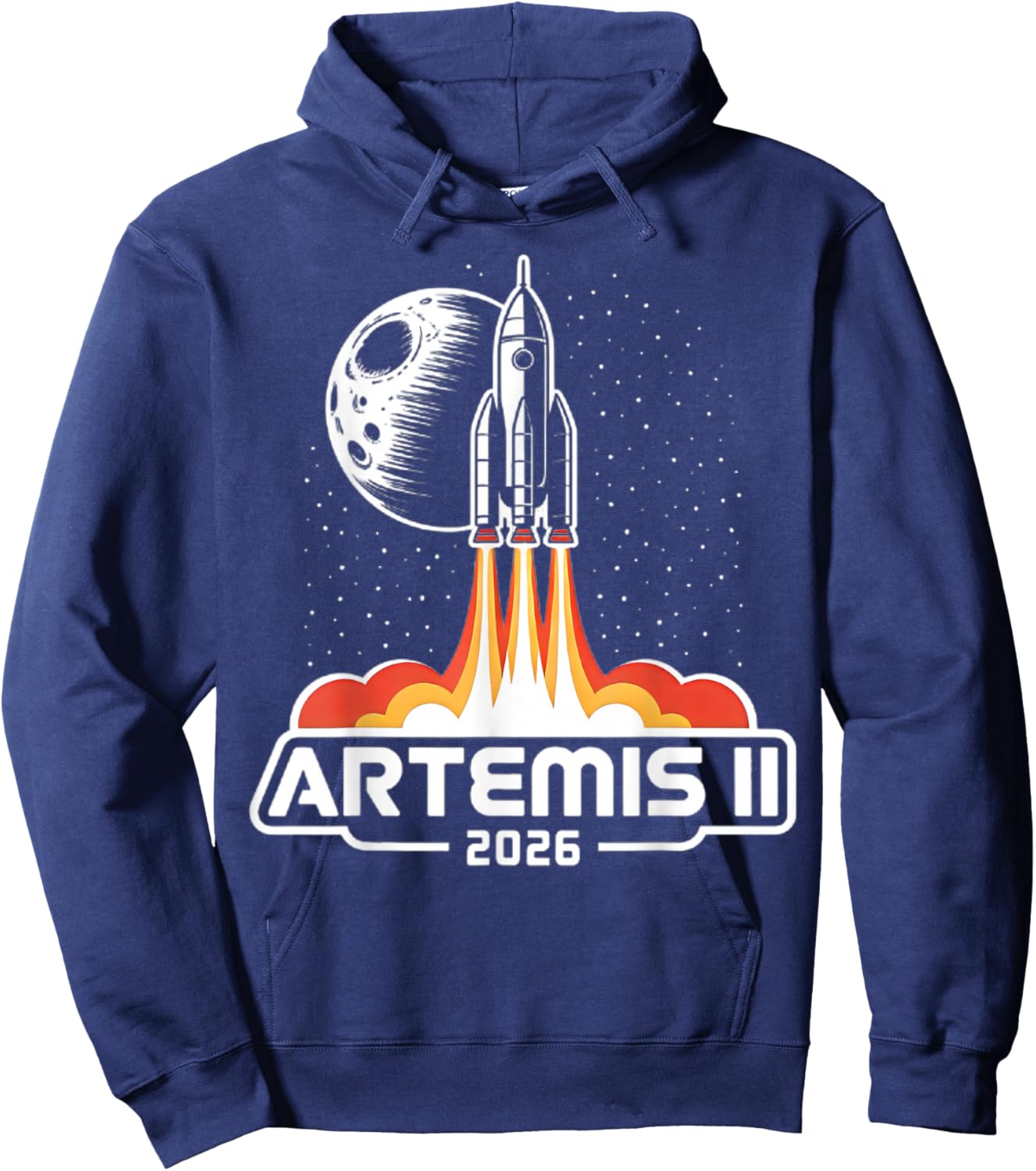 Artemis II Back to the Moon 2026 Hoodie - Hoodie | Navy