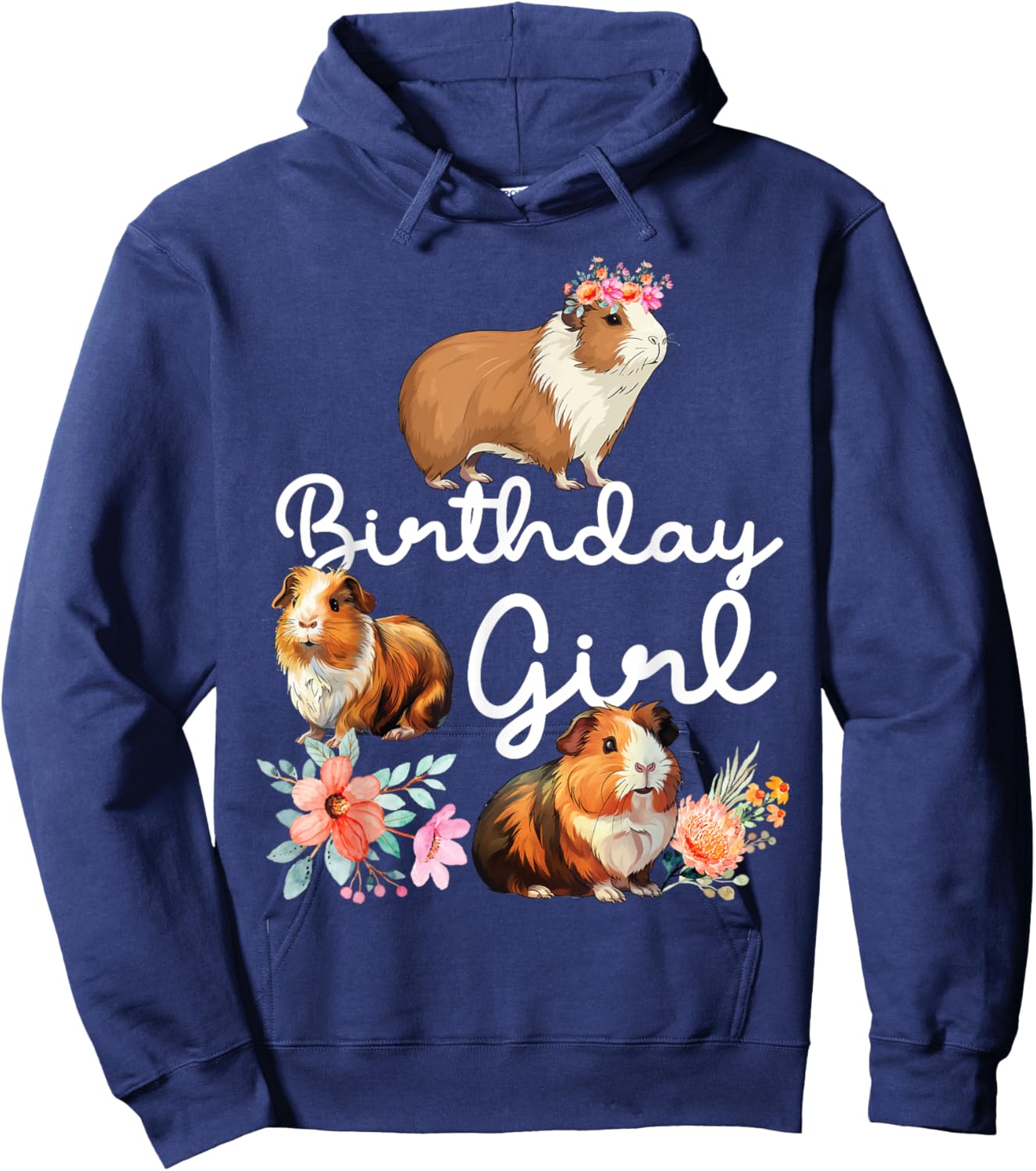 Guinea Pig Birthday Girl Hoodie - Hoodie | Navy