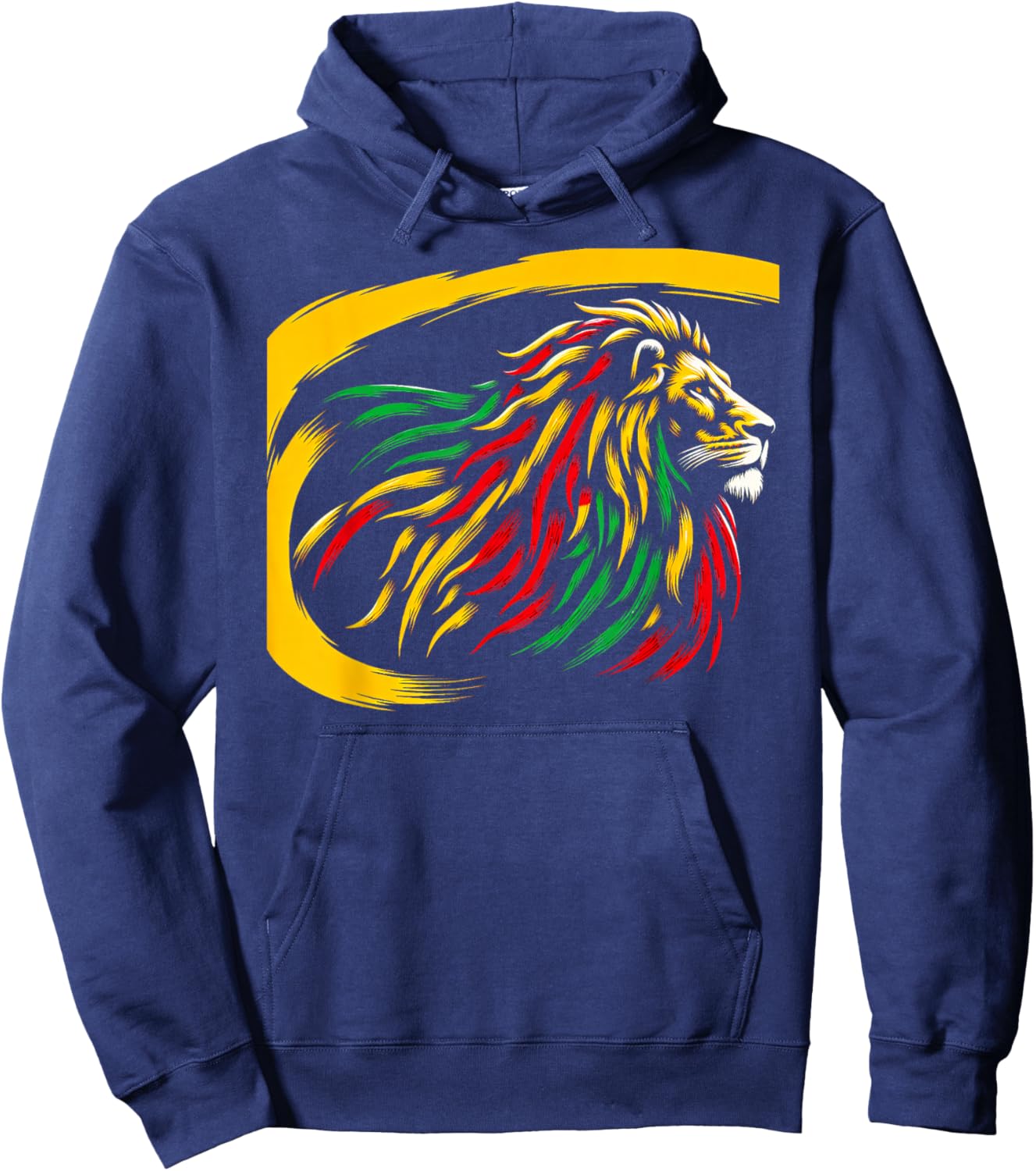 Epic Rasta Lion Hoodie - Hoodie | Navy