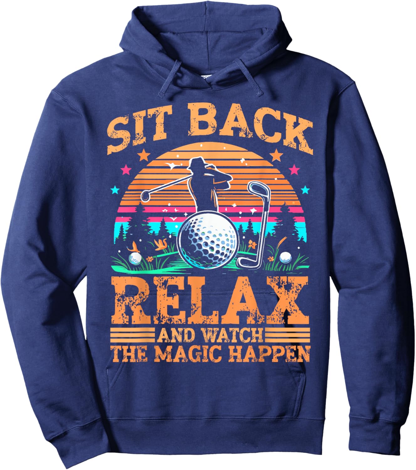 Funny Golf Player Hoodie - Hoodie | Navy