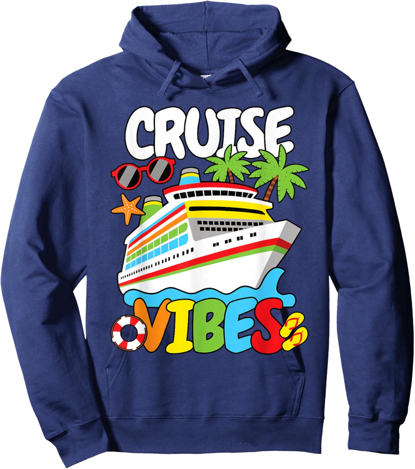 Cruise Vibes Funny Men Women Kids Hoodie - Hoodie | Navy
