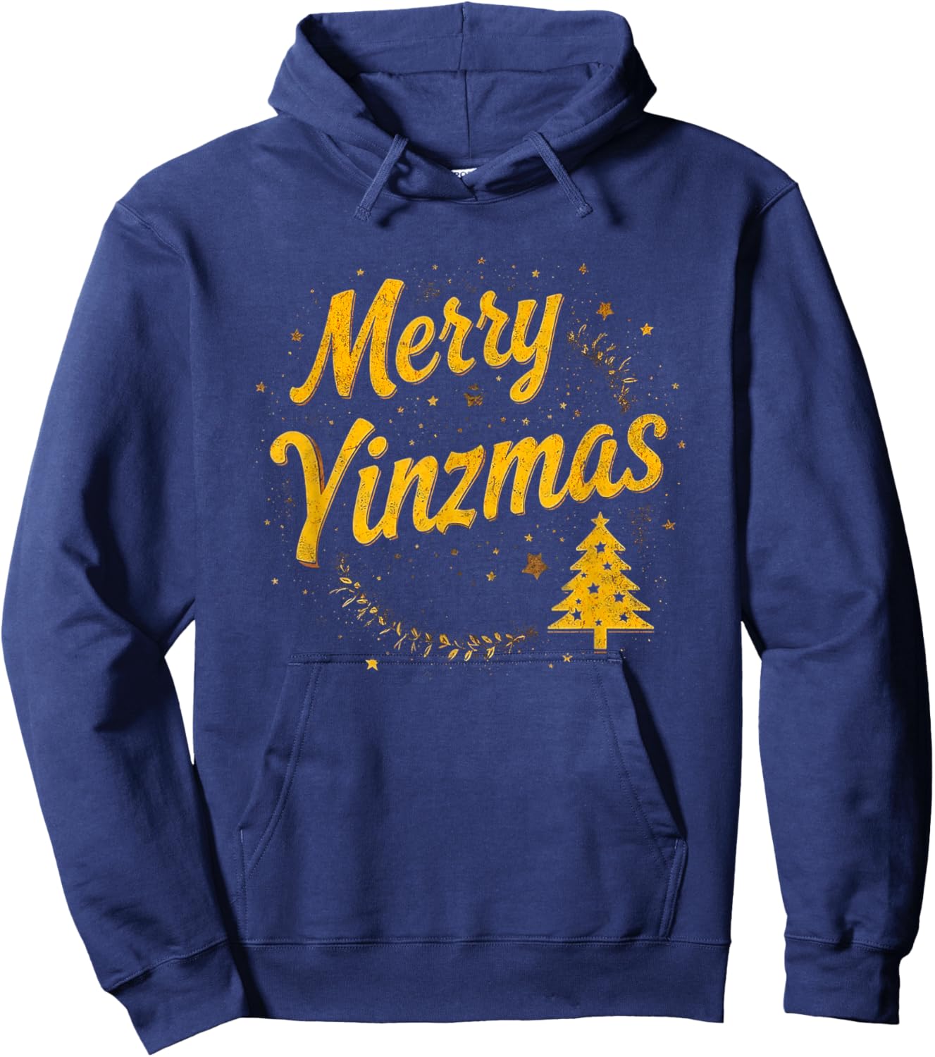 Merry Yinzmas Christmas Tree Yinzer Hoodie - Hoodie | Navy