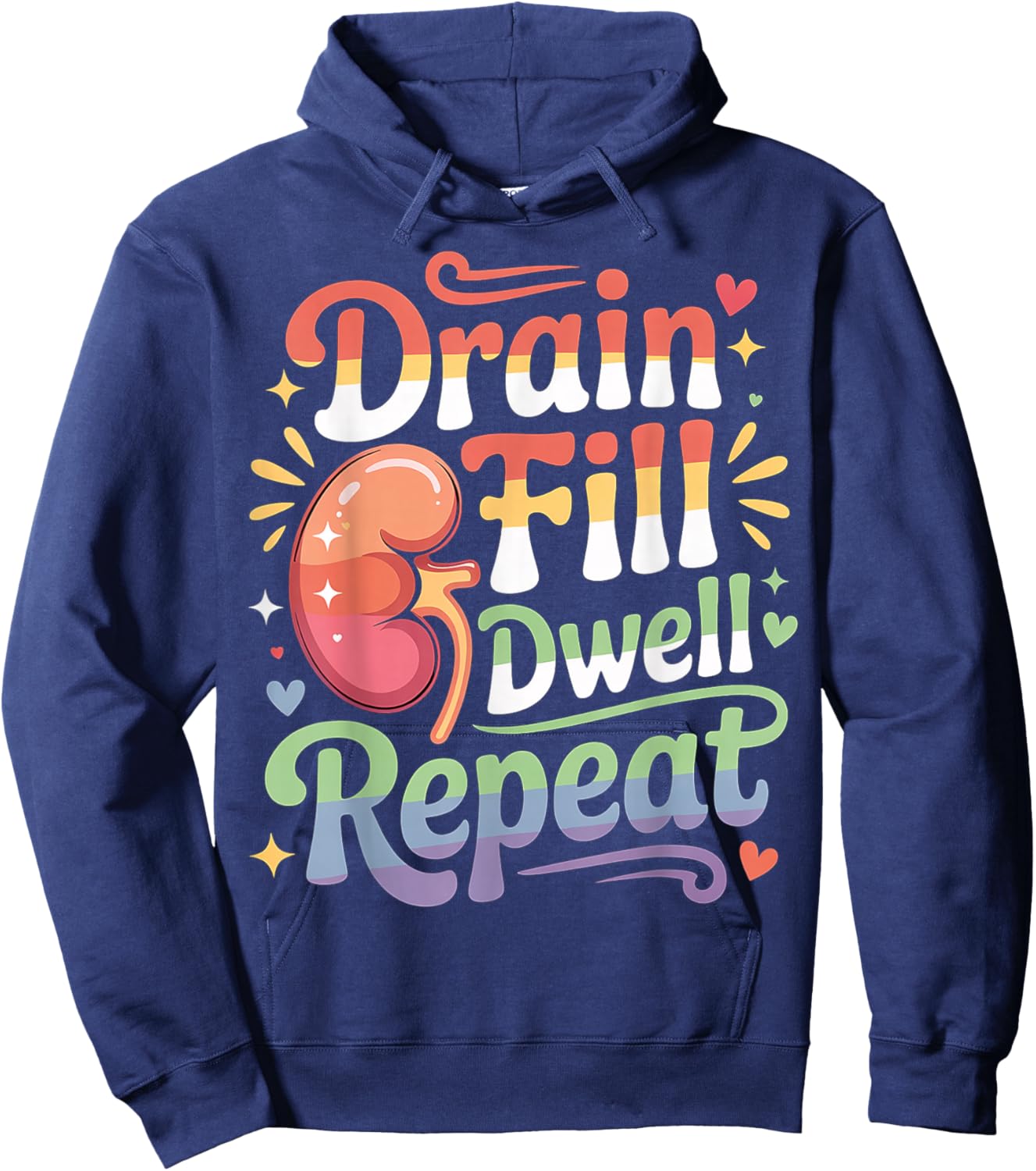 Drain Fill Dwell Repeat Hoodie - Hoodie | Navy