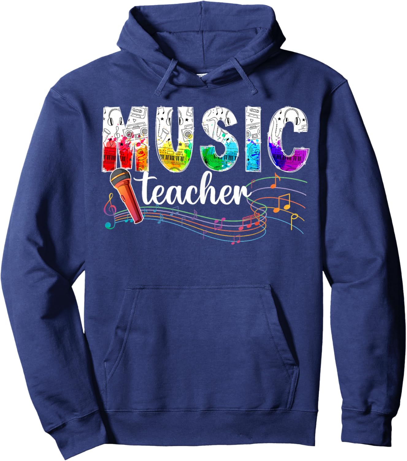 Music Teacher Music Teaching Music Teachers Hoodie - Hoodie | Navy
