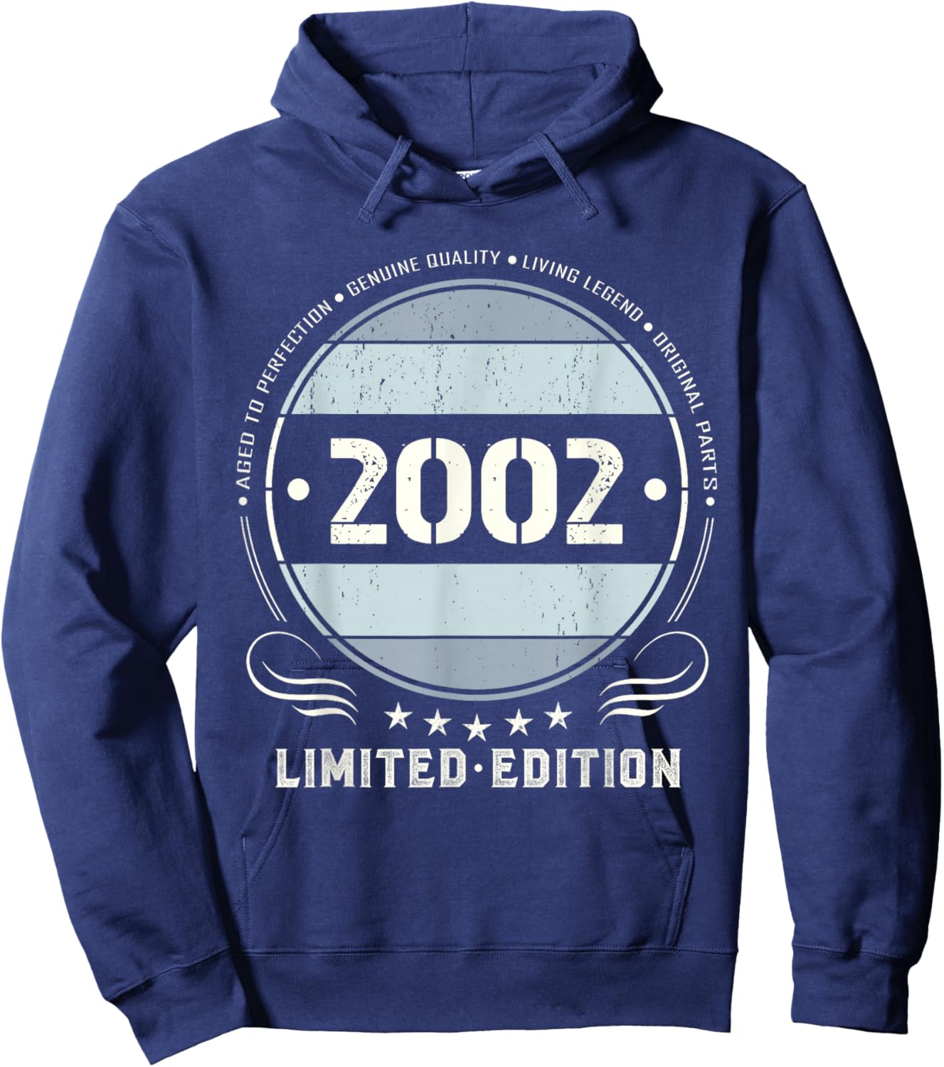 Vintage 2002 T Shirts Retro Funny 2002 Birthday Hoodie - Hoodie | Navy