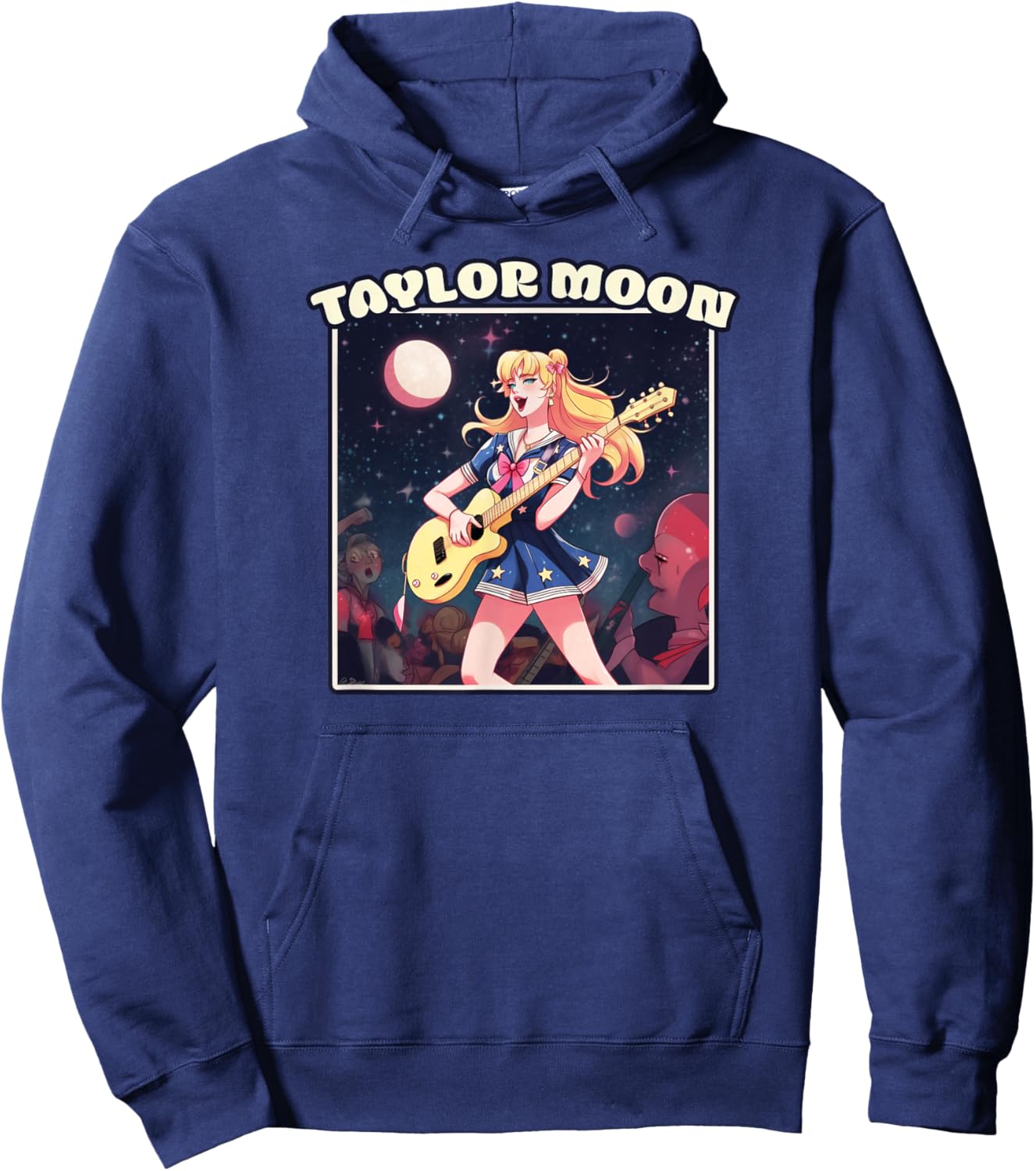 Awesome Taylor Moon | Parody | Rockstar Anime Hoodie - Hoodie | Navy