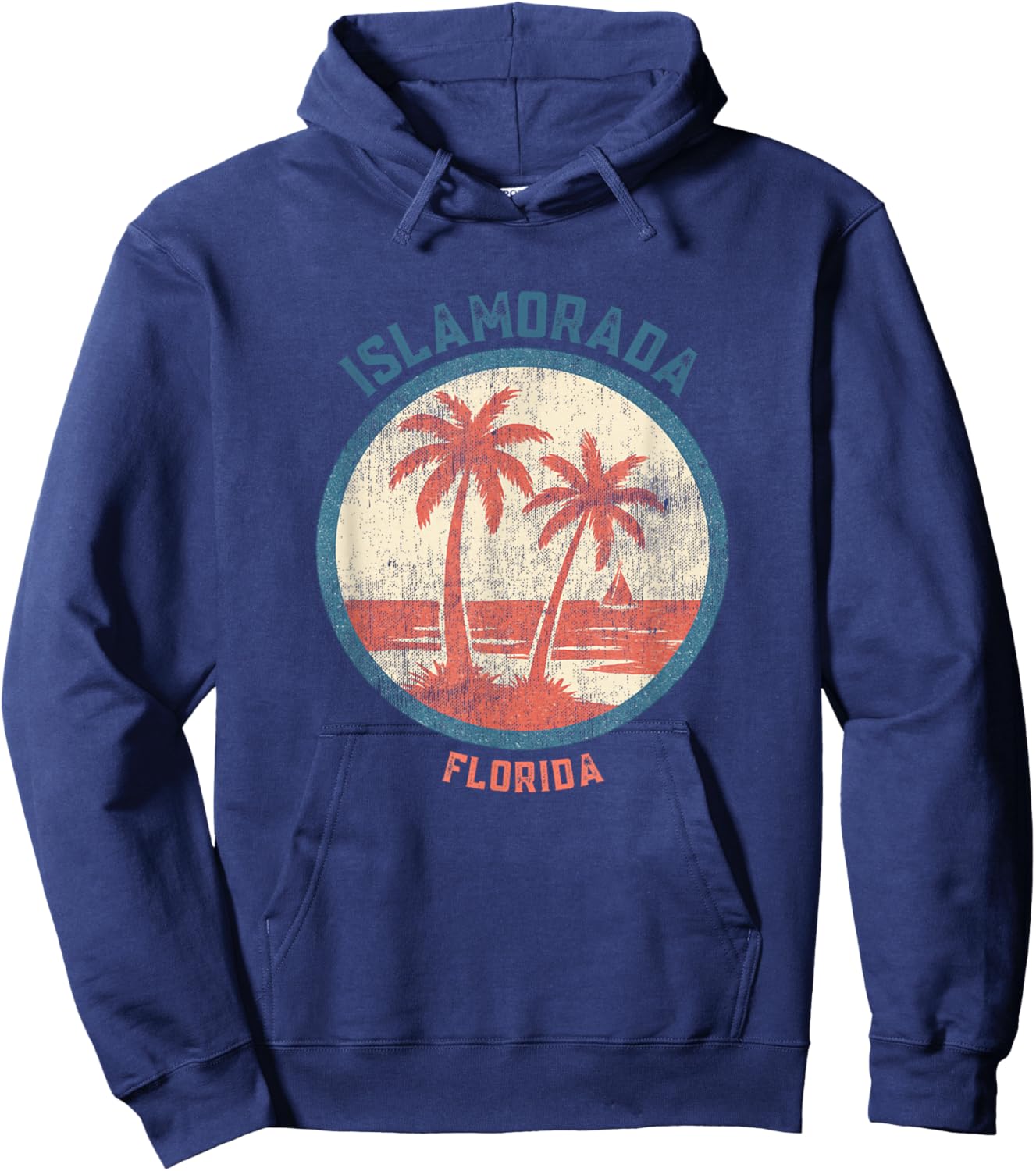 Islamorada Florida Retro Vintage Souvenir Gift Hoodie - Hoodie | Navy