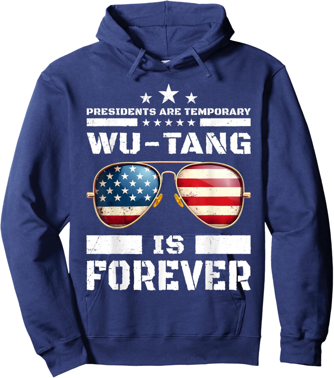Funny Forever Presidents are Temporary 2024 Hoodie - Hoodie | Navy