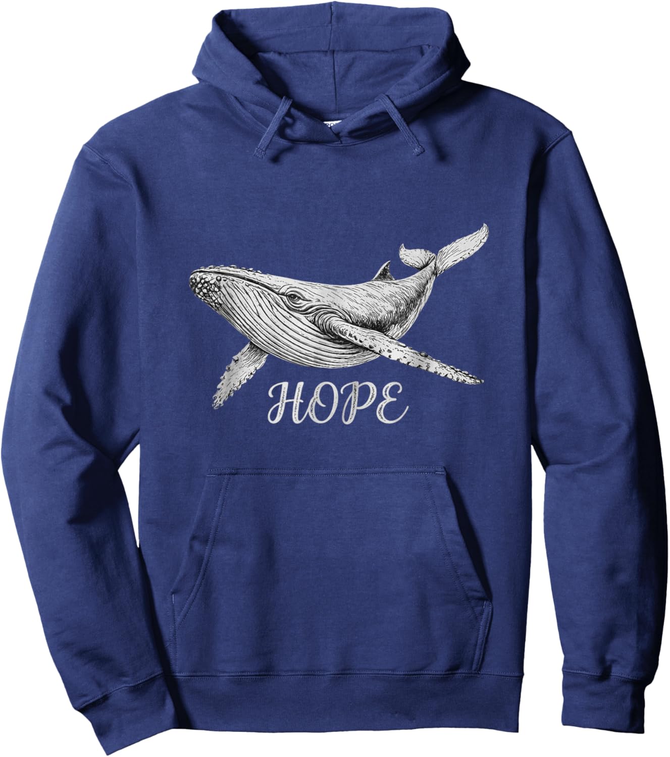 Buckelwal Hope Design Walrettung Ostsee Hoodie - Hoodie | Navy