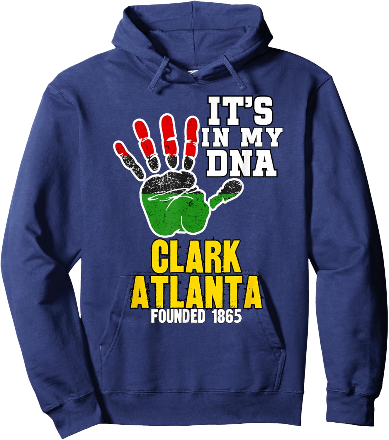 Clark Atlanta, CAU, Souvenir HBC Design Hoodie - Hoodie | Navy