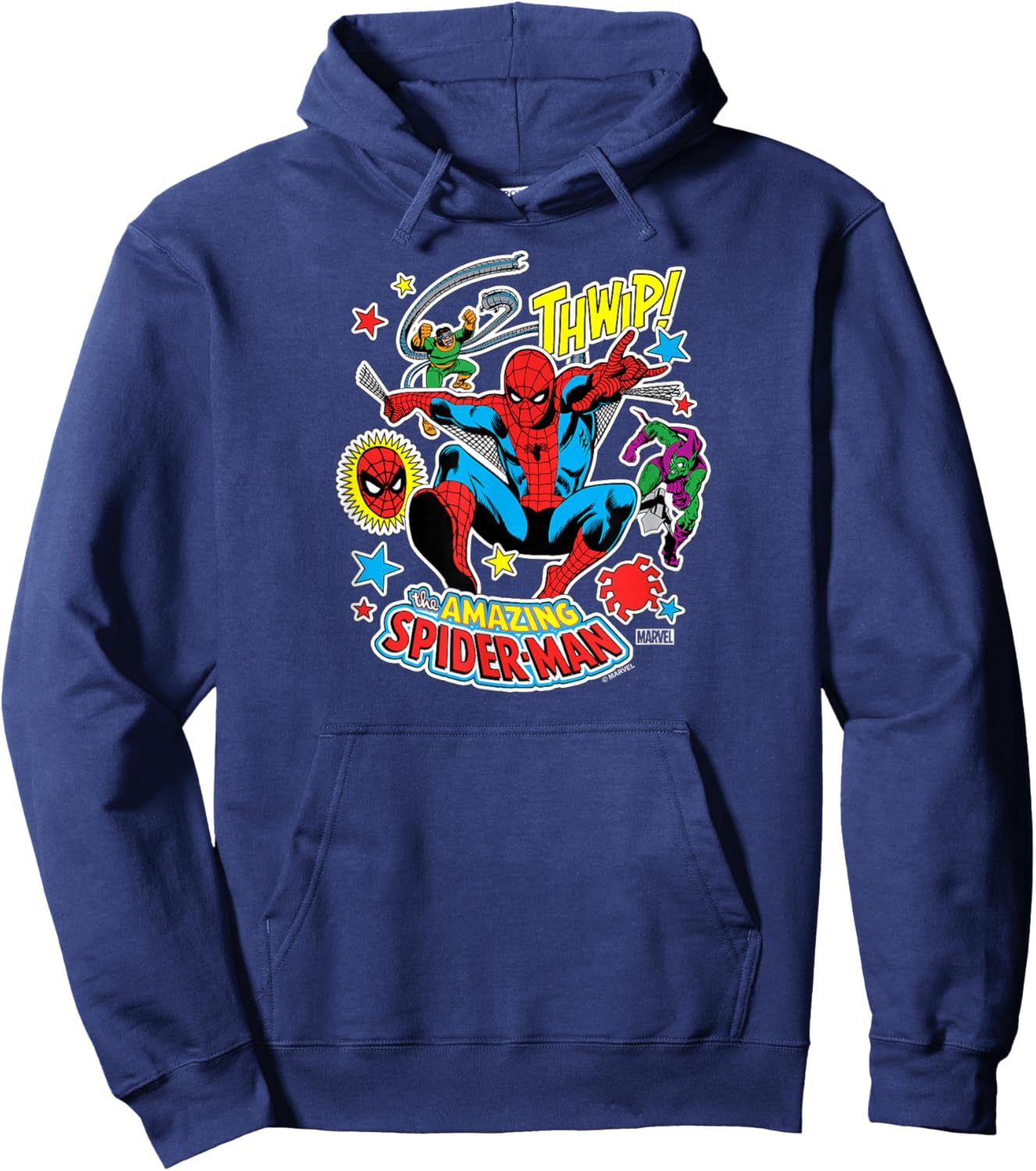 Spider-Man - Sticker Collage Hoodie - Hoodie | Navy