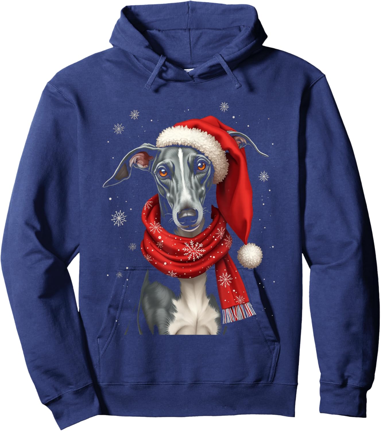 Greyhound Christmas Hoodie - Hoodie | Navy