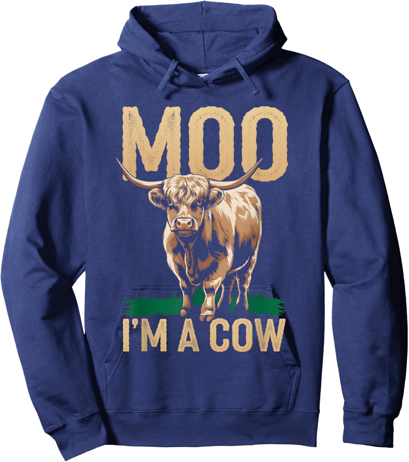 Moo I'm A Cow Cow Costume Men Kids Hoodie - Hoodie | Navy