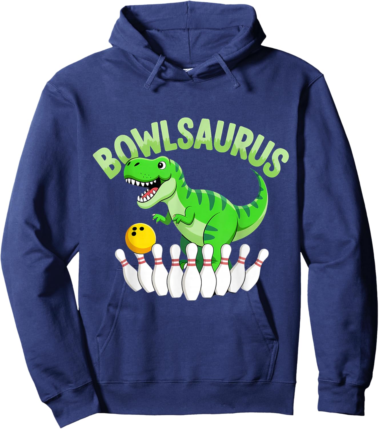 Bowling Dinosaur Hoodie - Hoodie | Navy