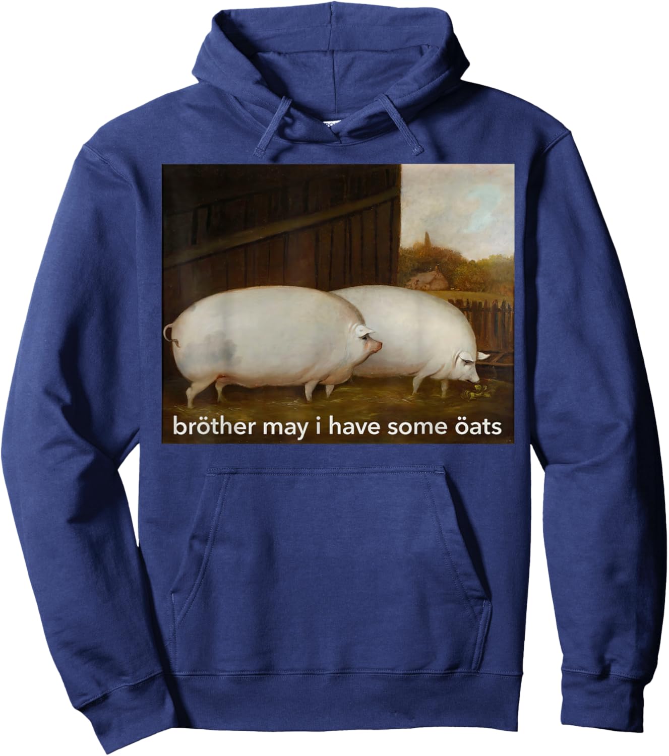 Funny Meme Brother May I Have Some Oats Hoodie - Hoodie | Navy