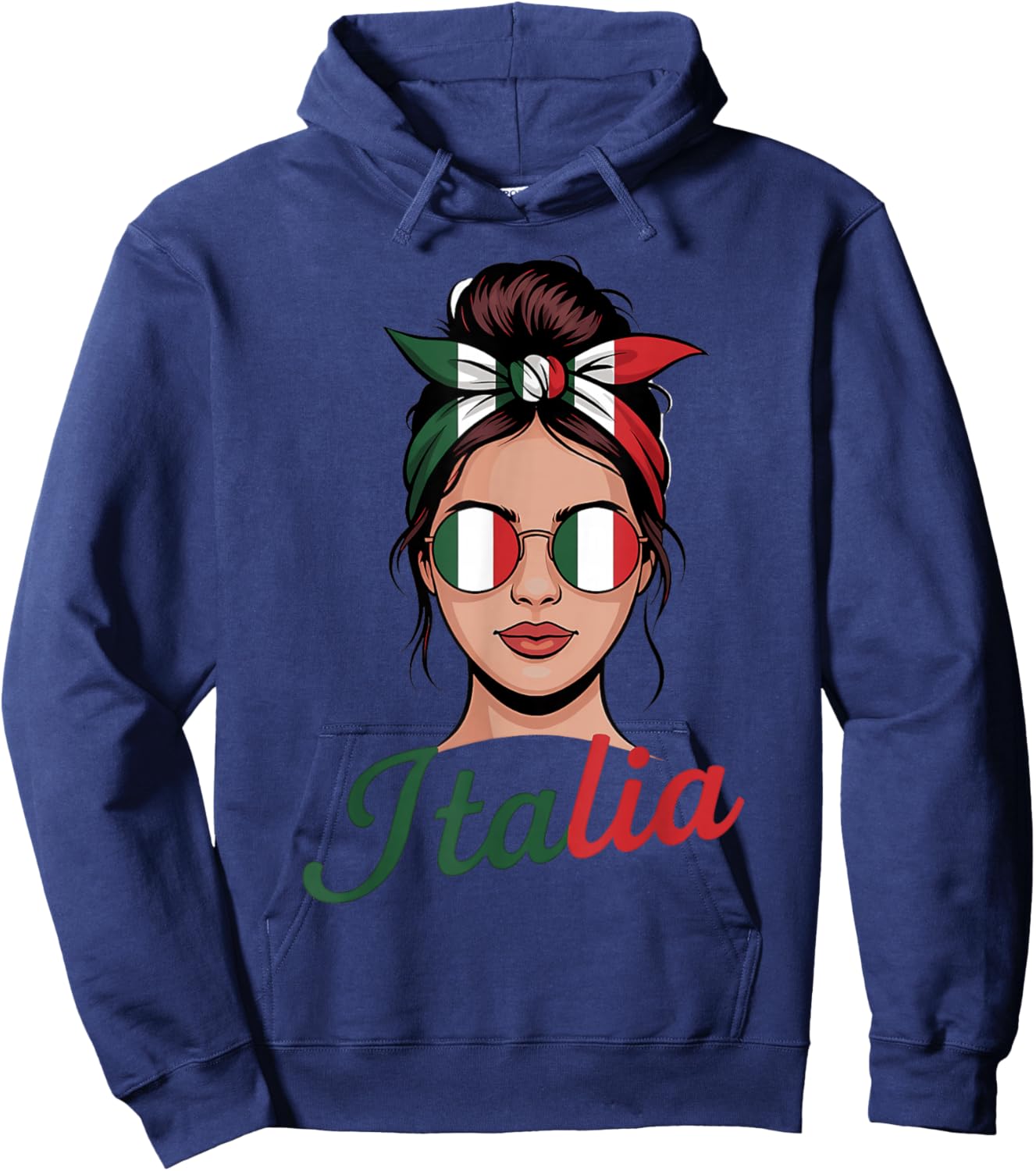 Drapeau de l'Italie Racines Italiennes Hoodie - Hoodie | Navy
