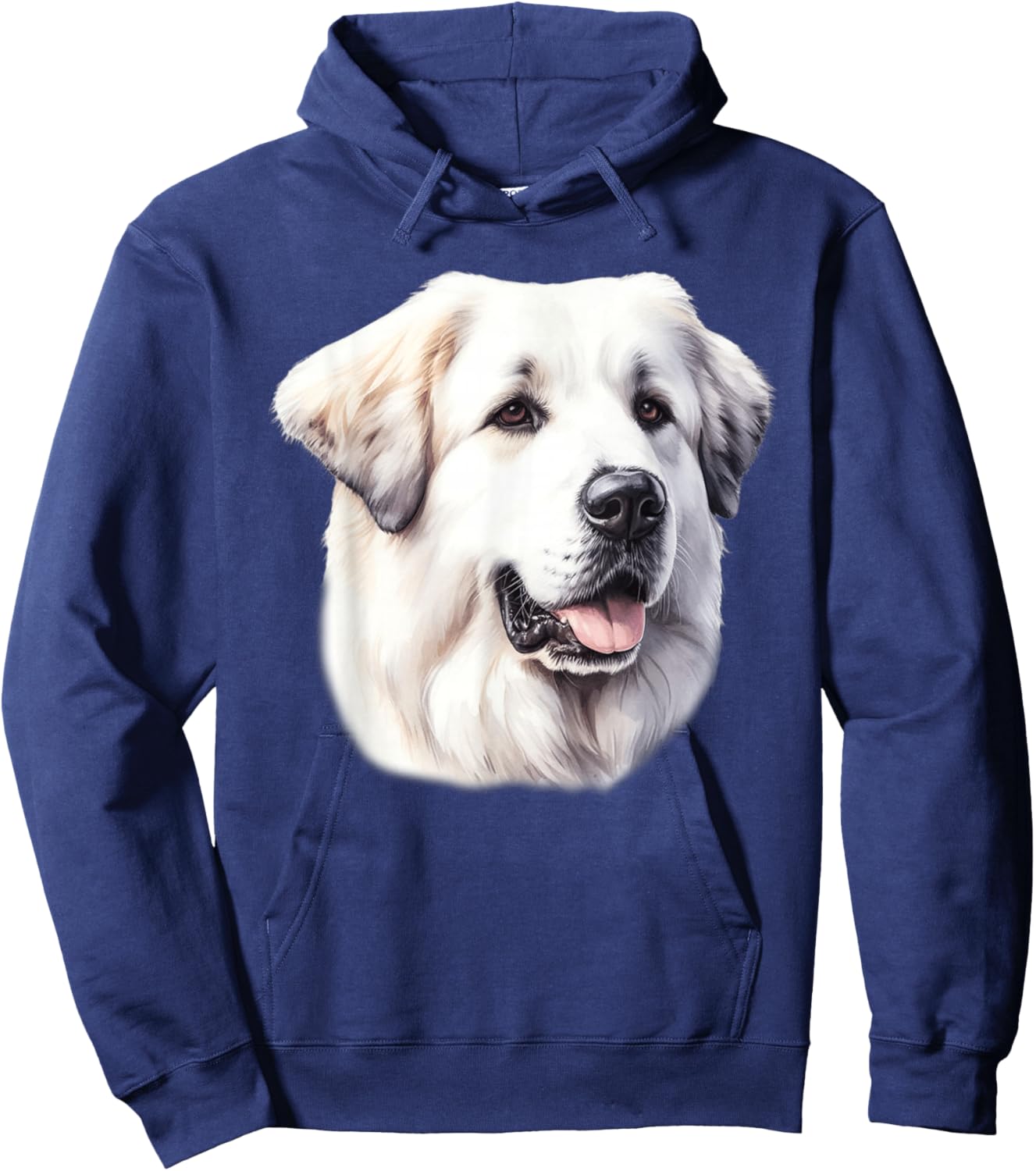 Great Pyrenees Portrait Hoodie - Hoodie | Navy