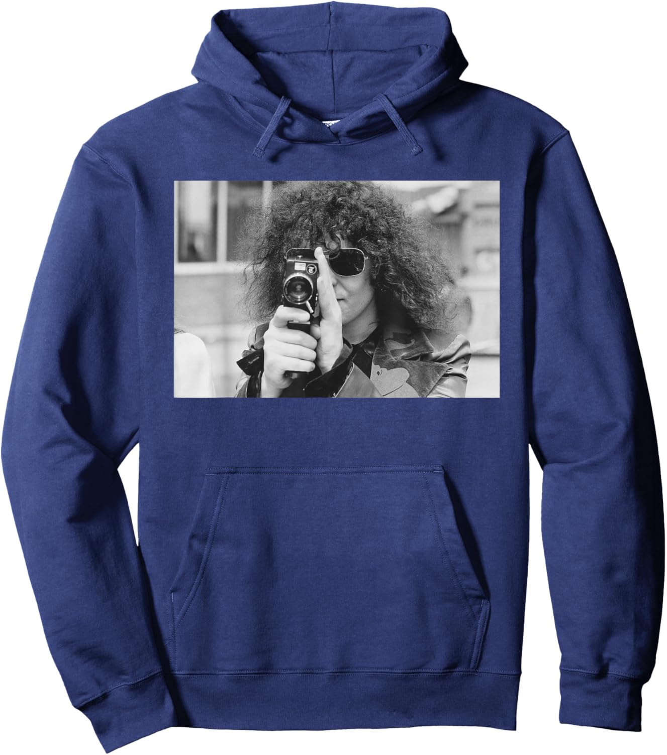 Marc Bolan of Rock Band T Rex with Camera 1972 Hoodie - Hoodie | Navy