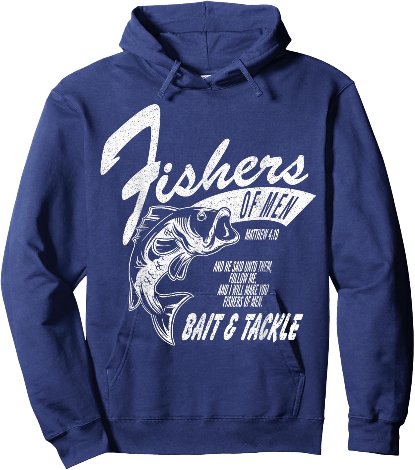 Fishers of Men - Inspired by Matthew 4:19 Hoodie - Hoodie | Navy