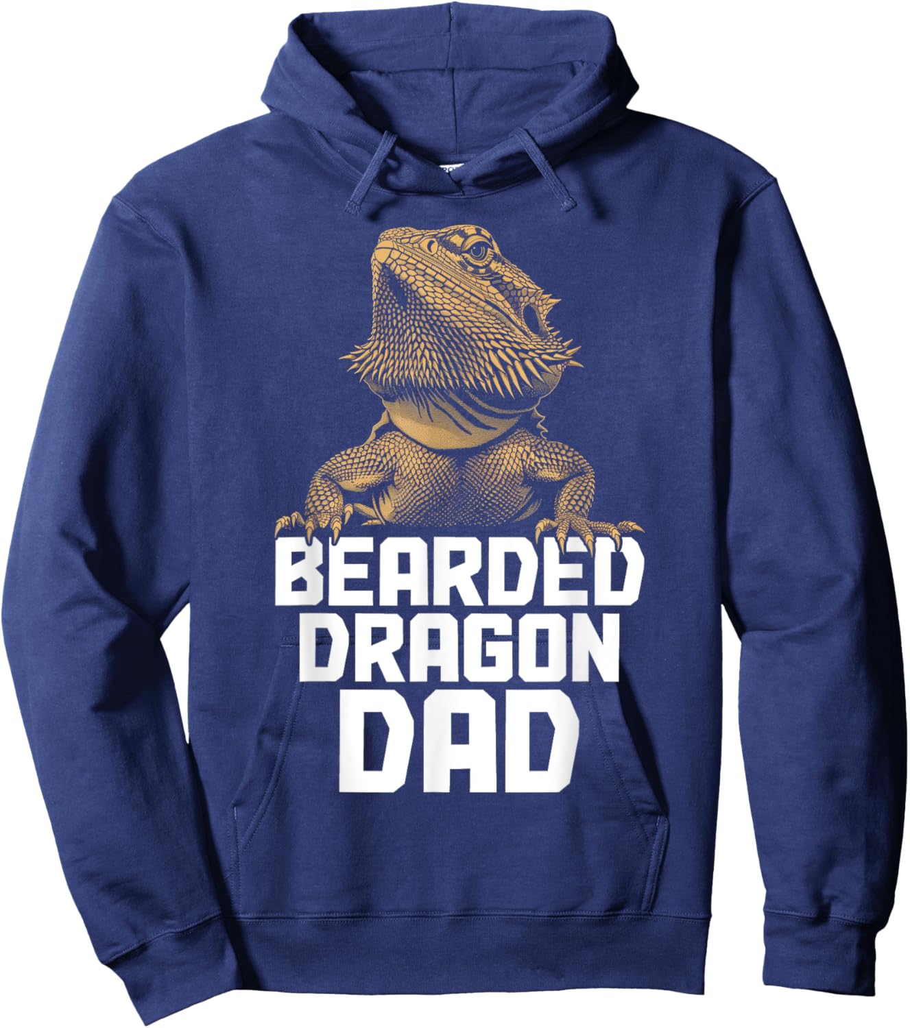 Bearded Dragon Dad Funny Reptile Hoodie - Hoodie | Navy