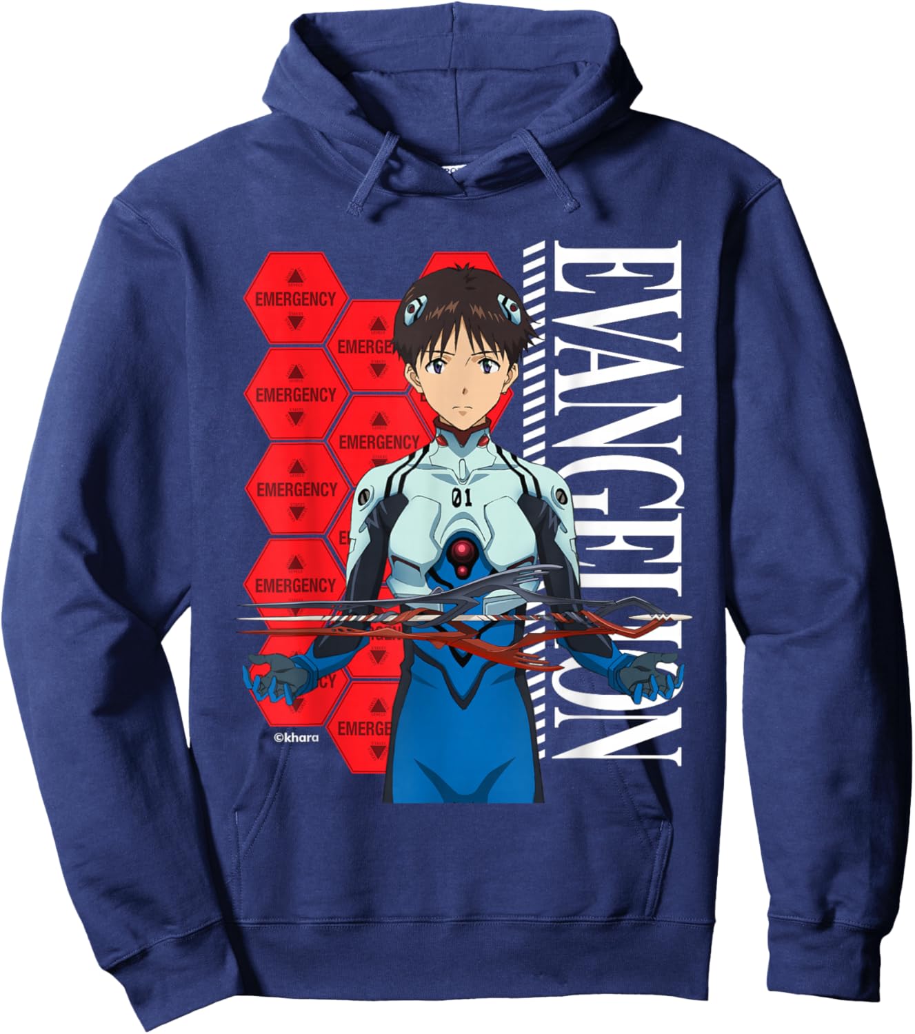 Evangelion 3.0+1.0 - “Shinji Ikari” Hoodie - Hoodie | Navy