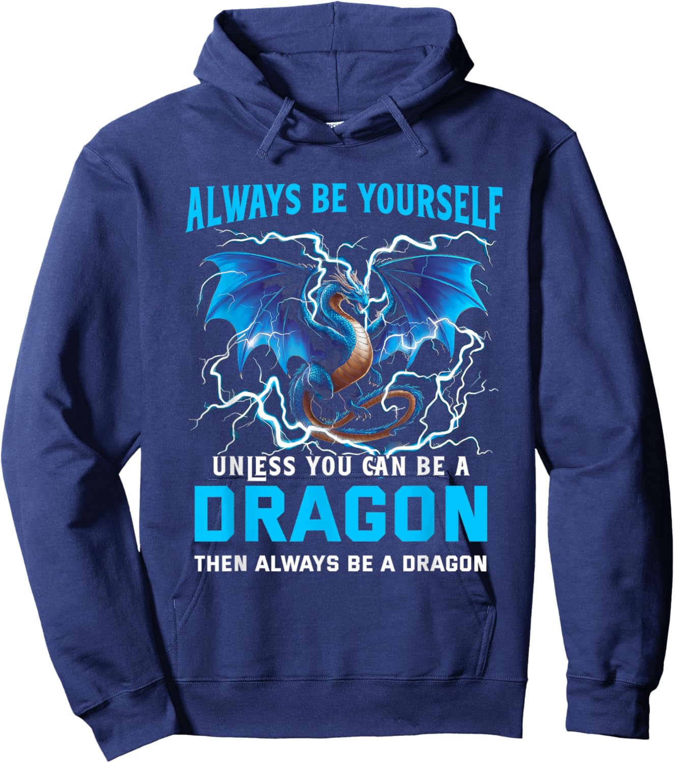Dragon Chinese Mythical Creature Japanese Hoodie - Hoodie | Navy