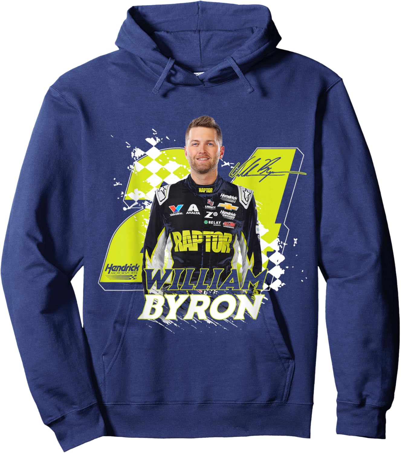 William Byron 24 Racing Fan Graphic Hoodie - Hoodie | Navy
