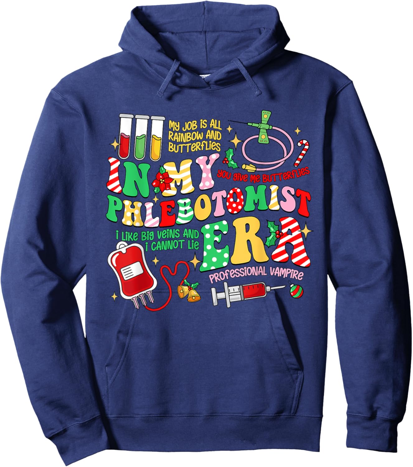 T-Shirt Hoodie - Hoodie | Navy