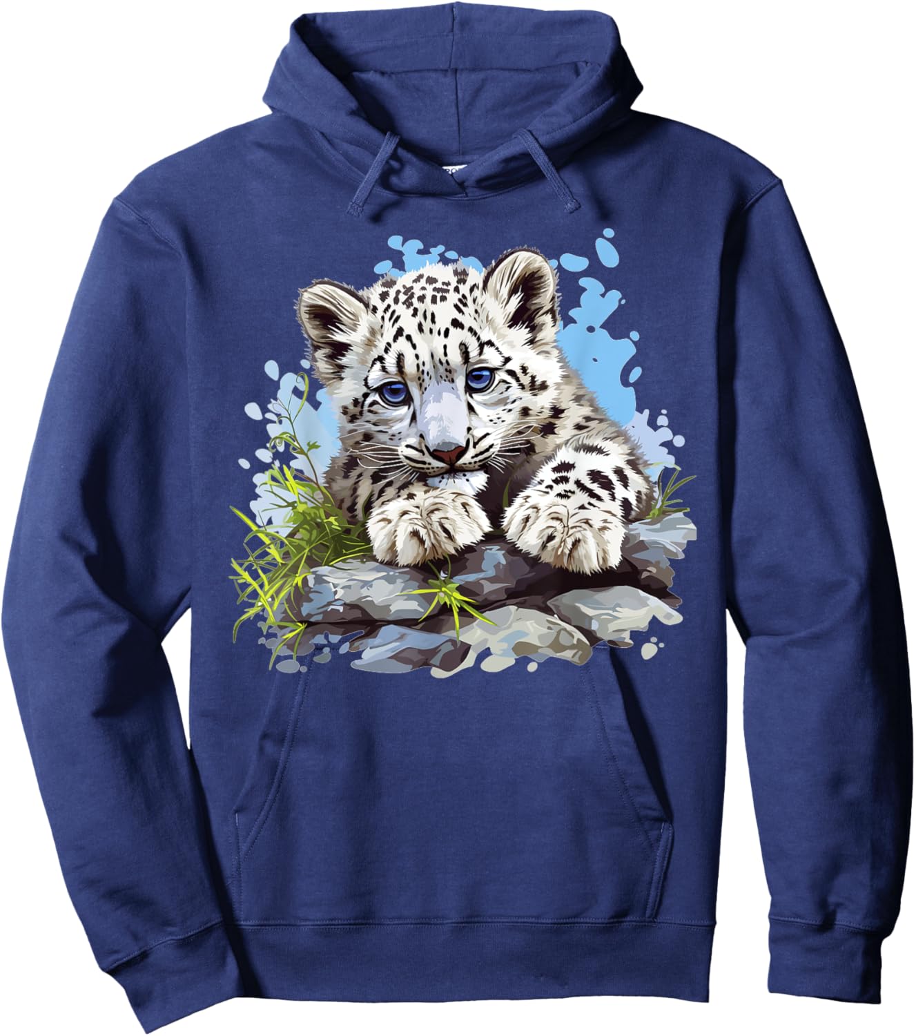 Snow Leopards Lovers Snow Leopard Hoodie - Hoodie | Navy