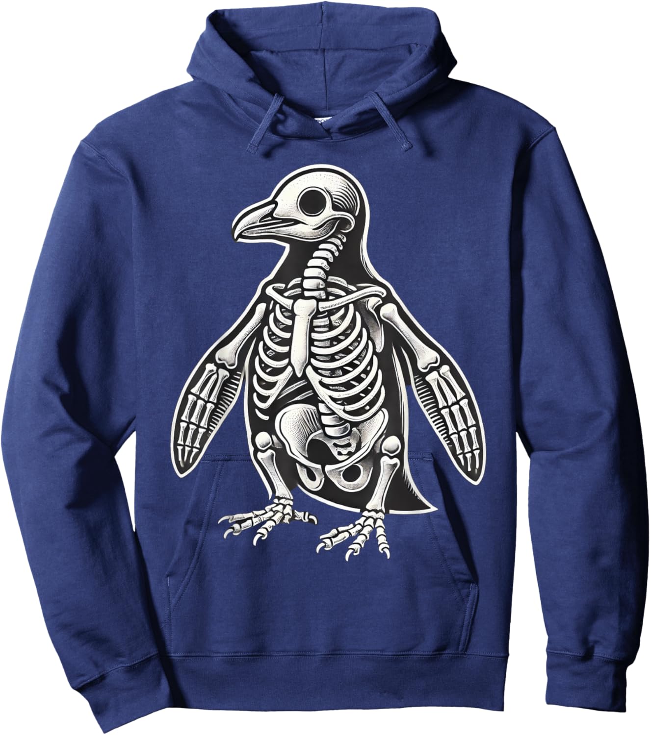 Penguin Skeleton Halloween Hoodie - Hoodie | Navy