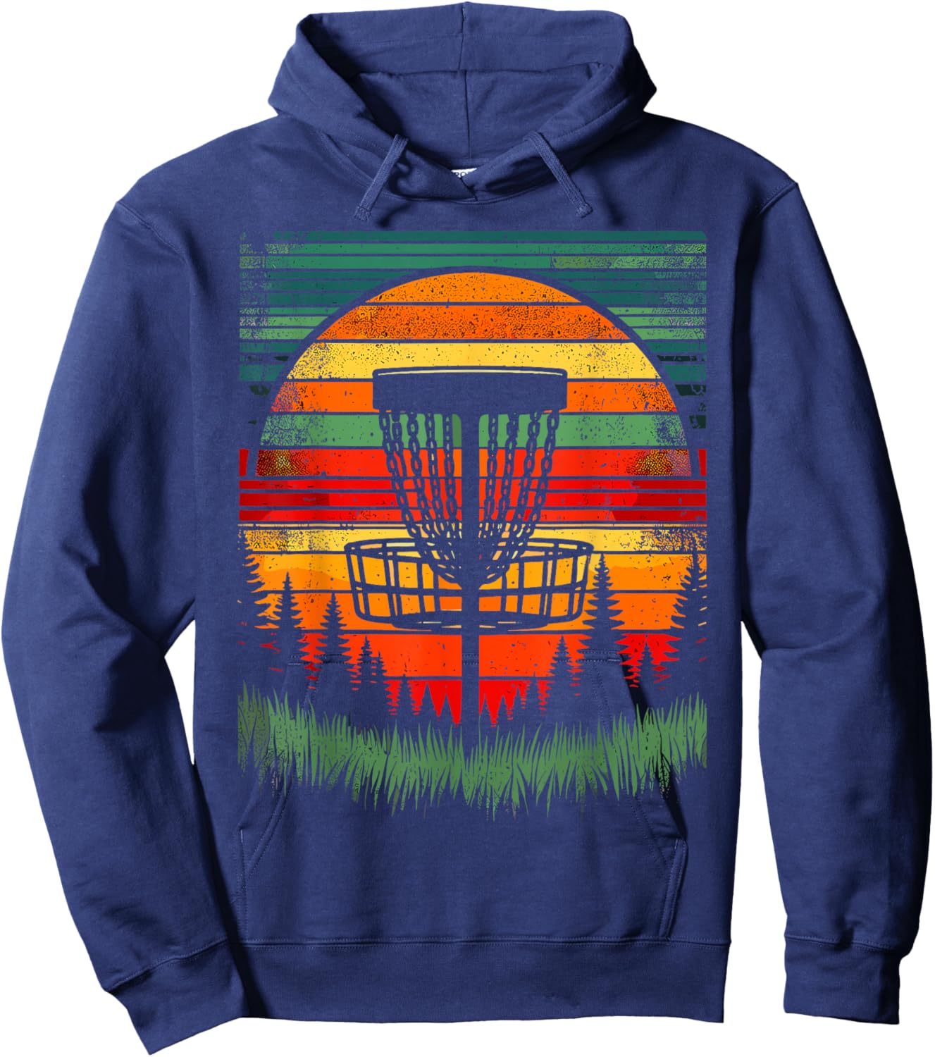 Disc Golfer Colorful Disc Golf Hoodie - Hoodie | Navy