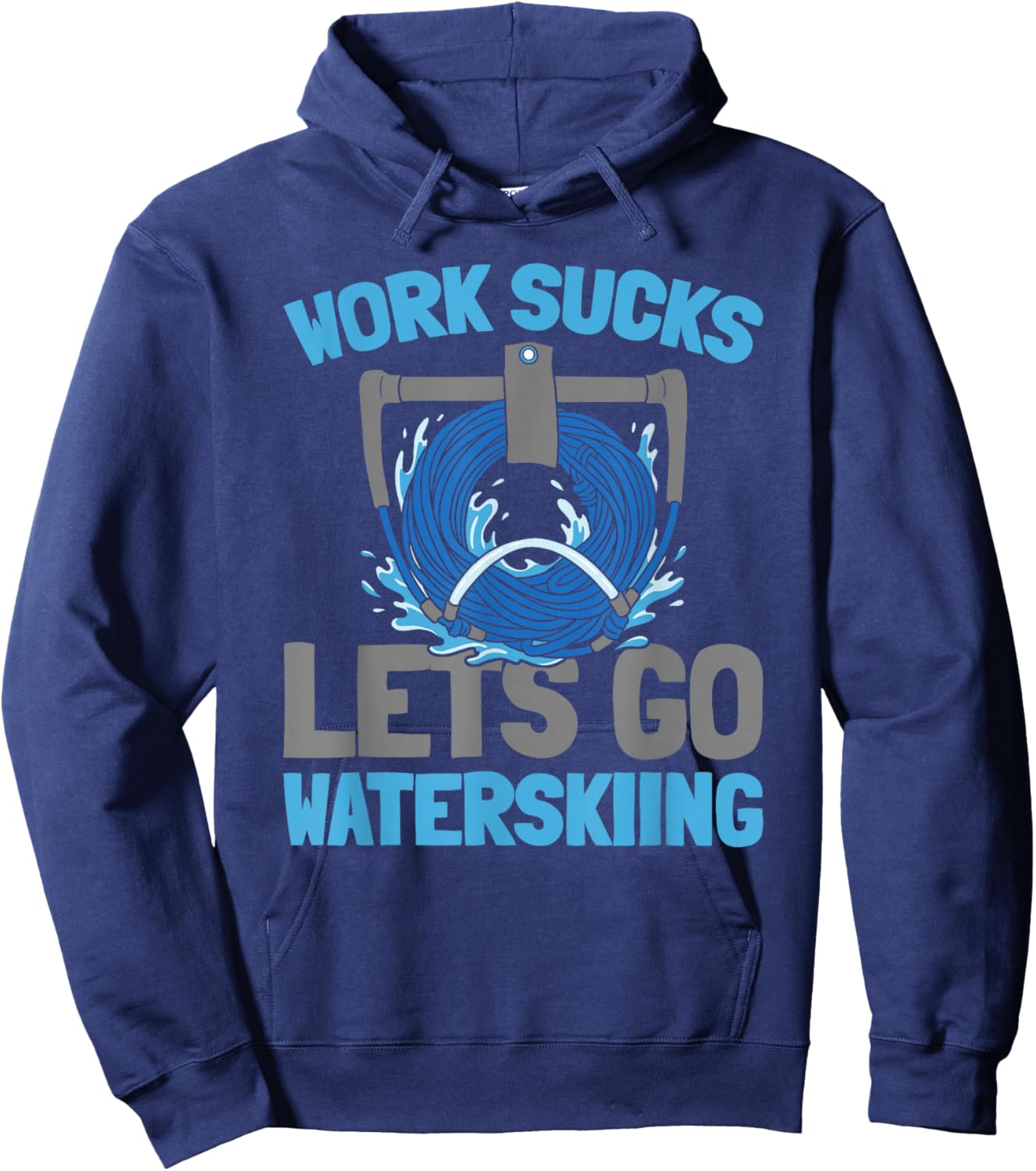 Water Sport Speed Adventure - Waterskiing Hoodie - Hoodie | Navy