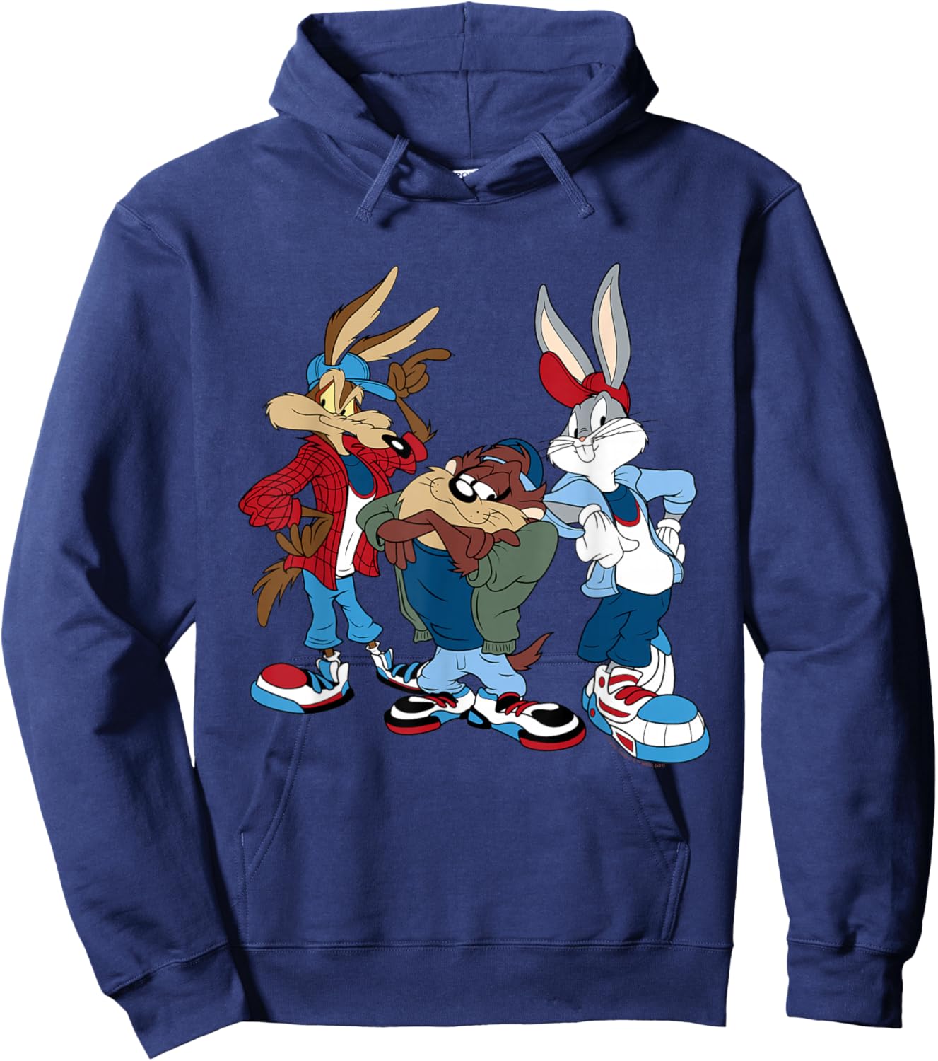 Looney Tunes Wiley, Bugs, Taz Hoodie - Hoodie | Navy