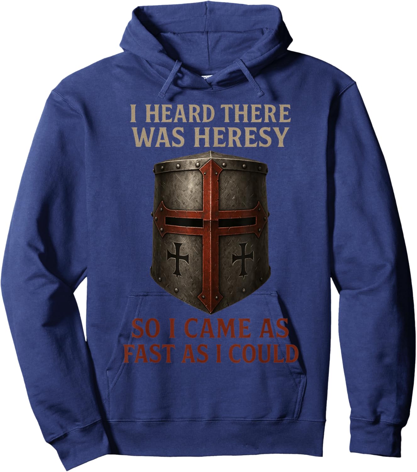 I Heard There was Heresy - Knights Templar Hoodie - Hoodie | Navy