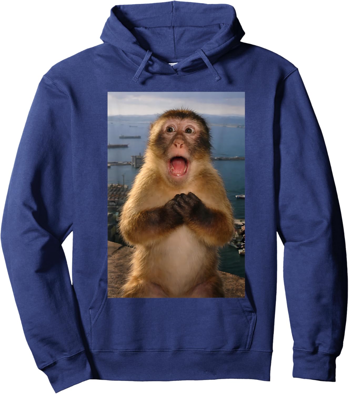 Funny Humor Monkey Meme Ideal Men Women Youth Hoodie - Hoodie | Navy