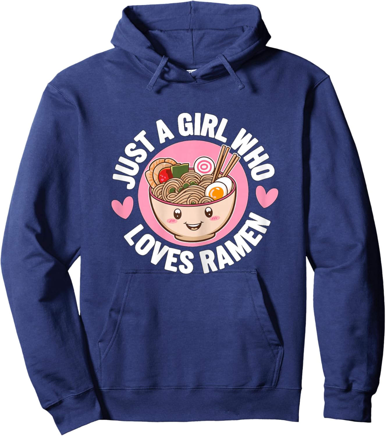 Just a Girl who loves Ramen Hoodie - Hoodie | Navy