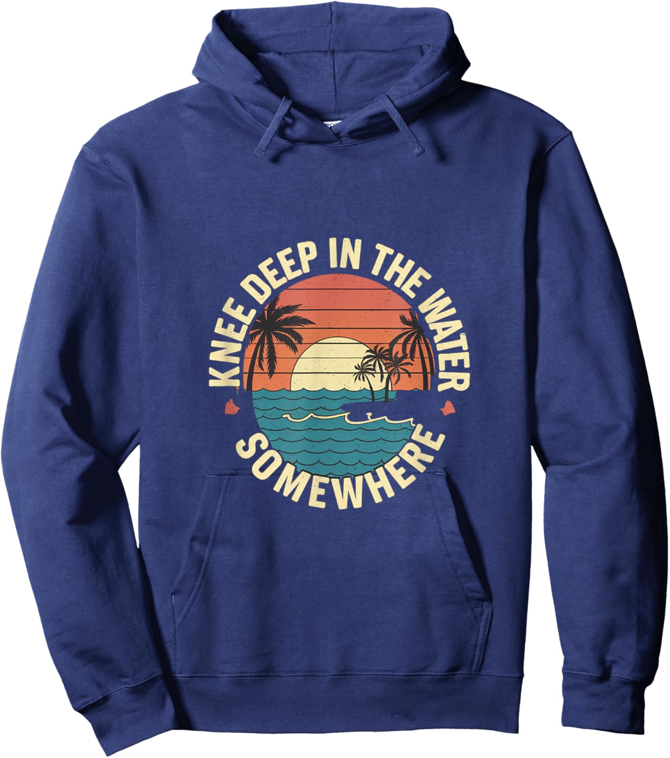 Knee Deep In The Water Somewhere Hoodie - Hoodie | Navy