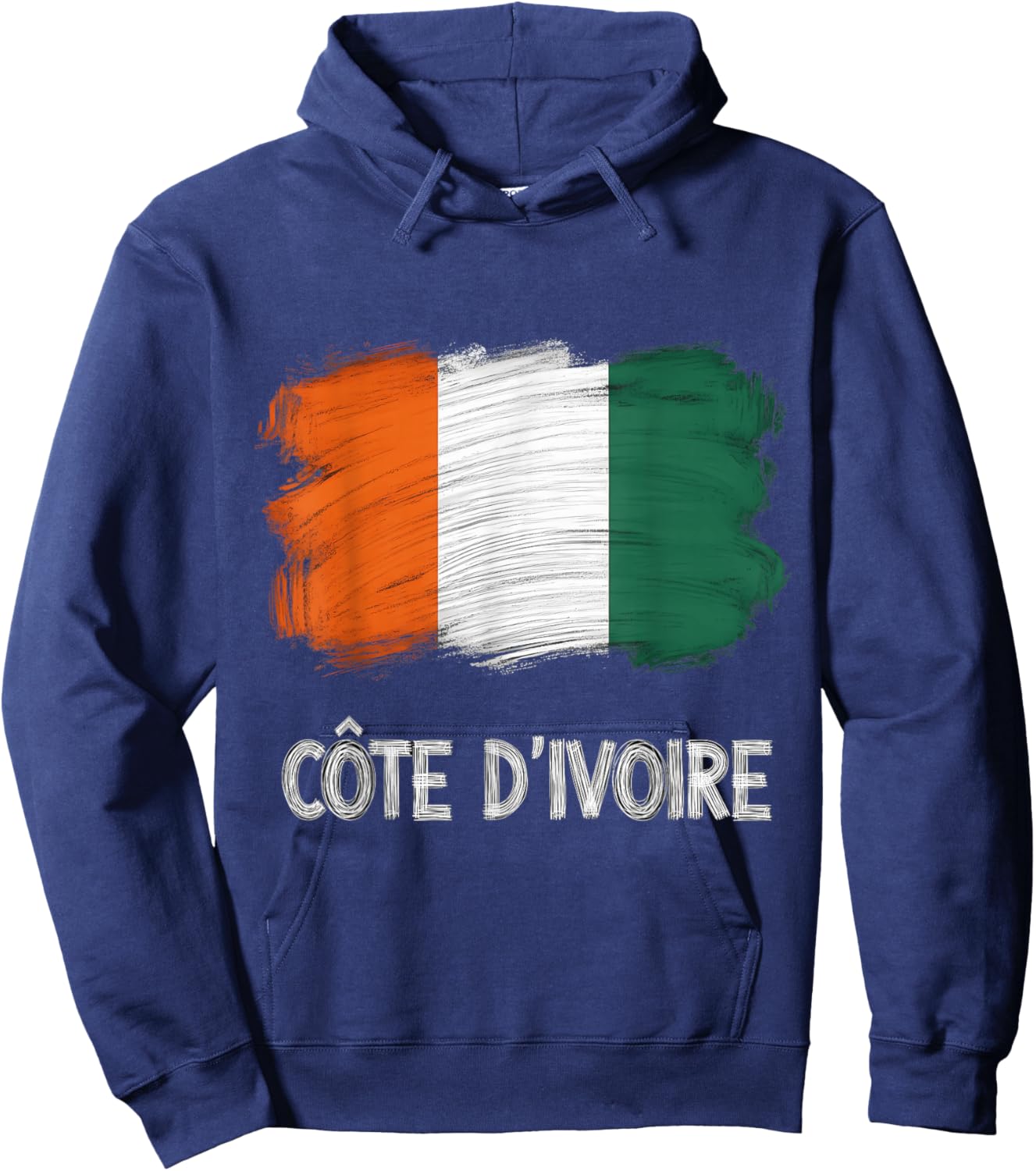 Ivory Coast Flag Cote D'Ivoire Ivorian Roots Hoodie - Hoodie | Navy